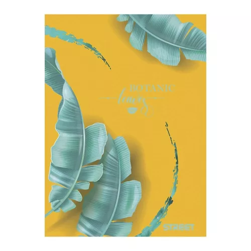 Füzet vonalas STREET A/4 54 lapos Botanic margóval