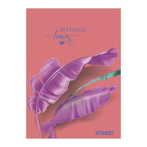 Füzet vonalas STREET A/4 54 lapos Botanic margóval