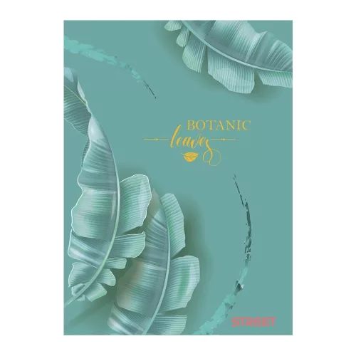 Füzet vonalas STREET A/4 54 lapos Botanic margóval