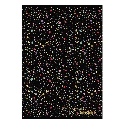 Füzet vonalas STREET A/4 54 lapos Black&Gold margóval