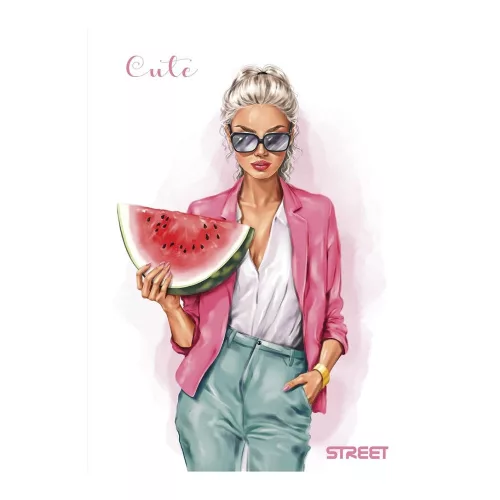 Füzet vonalas STREET A/4 54 lapos Cute margóval