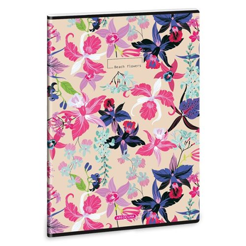 Füzet sima ARS UNA A/4 40 lapos Extra kapcsos Beach Flowers