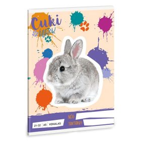   Füzet vonalas ARS UNA A/5 32 lapos 21-32 4-8. osztályos Cuki-Nyuszi