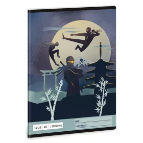   Füzet vonalas ARS UNA A/5 32 lapos 14-32 1.osztályos Ninjas in the Dark