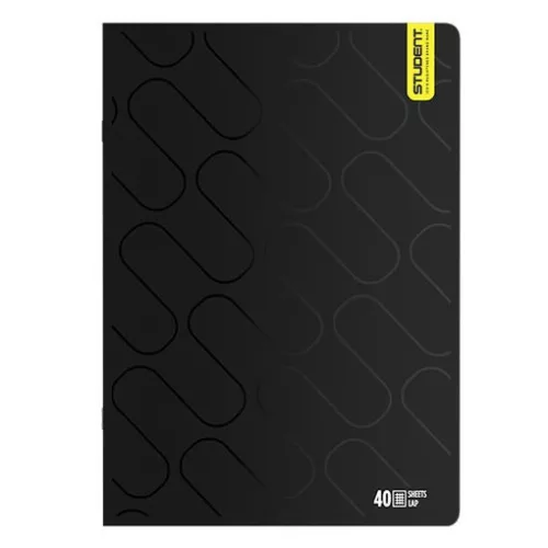 Füzet kockás ICO Student Black Prémium A/4 40 lapos