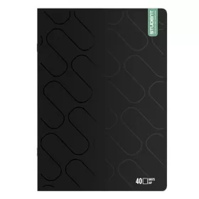 Füzet sima ICO Student Black Prémium A/4 40 lapos