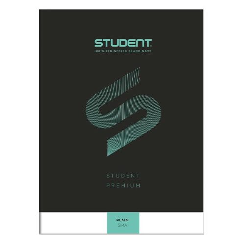 Füzet sima ICO Student Black Prémium A/4 32 lapos