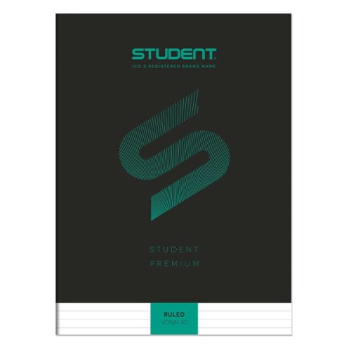 Füzet vonalas ICO Student Black Prémium A/4 32 lapos