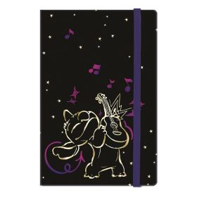   Jegyzetfüzet vonalas COOLPACK Stitch Gold 2. A/5 80 lapos gumis