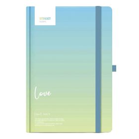   Notesz vonalas STREET Dictionary Love A/5 96 lapos gumis keményfedelű