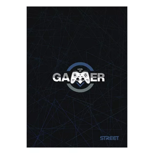 Füzet vonalas STREET A/5 54 lapos Gaming margóval