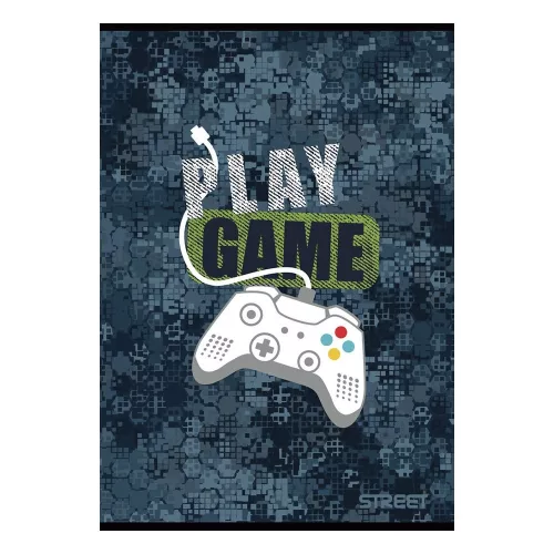 Füzet vonalas STREET A/5 54 lapos Gaming margóval