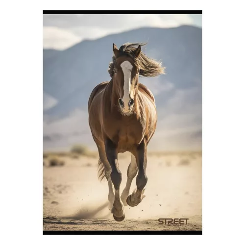 Füzet kockás STREET A/4 54 lapos Horses