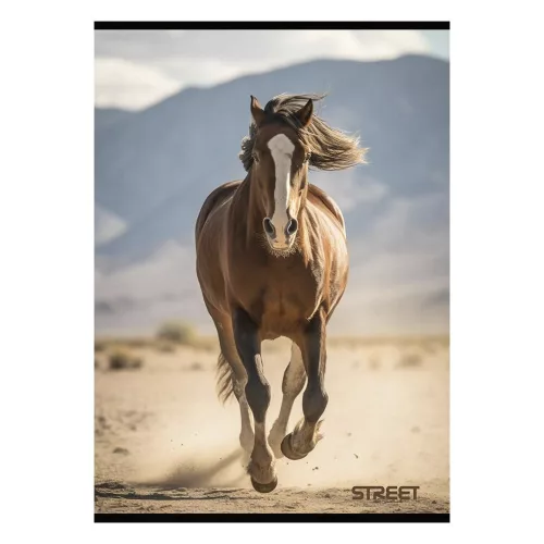 Füzet sima STREET A/4 54 lapos Horses