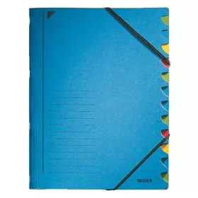   Előrendező LEITZ A/4 pp/karton 12 részes színregiszteres kék