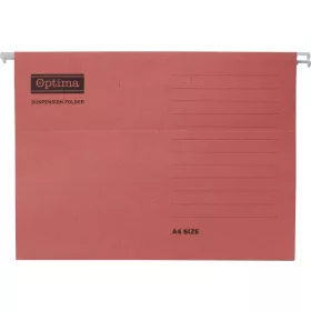 Függőmappa OPTIMA A/4 karton piros 25 darabos