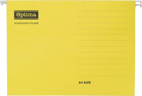 Függőmappa OPTIMA A/4 sárga 25db/csomag
