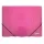 Gumis mappa ELECTRA A/4 műanyag pink