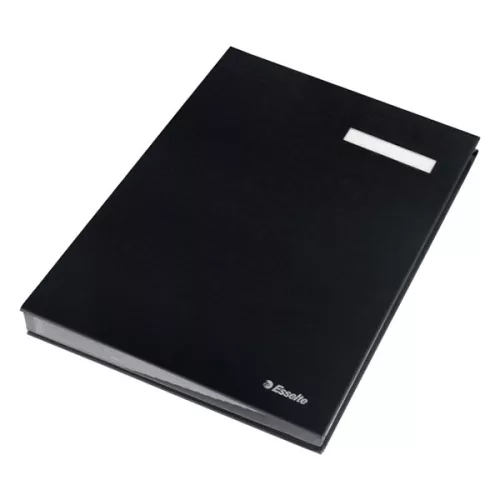 Aláírandókönyv ESSELTE A/4 karton 20 részes fekete