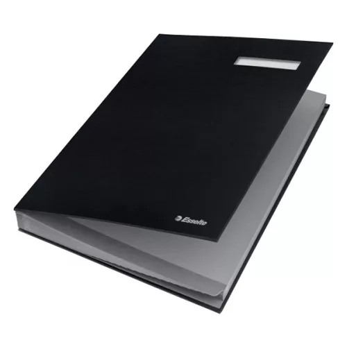 Aláírandókönyv ESSELTE A/4 karton 20 részes fekete