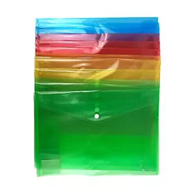   Irattasak OPTIMA A/4 patentos átlátszó színes vegyes 12 darabos