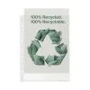 Lefűzhető genotherm ESSELTE Recycled  A/4 70 mikron narancsos 100 darabos