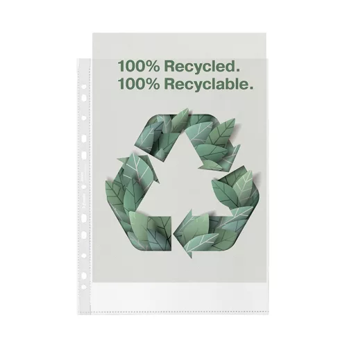 Lefűzhető genotherm ESSELTE Recycled  A/4 70 mikron narancsos 100 darabos