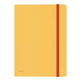   Gumis mappa LEITZ Cosy A/4 műanyag extra belső zsebes melegsárga