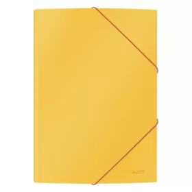 Gumis mappa LEITZ Cosy Soft Touch A/4 karton melegsárga