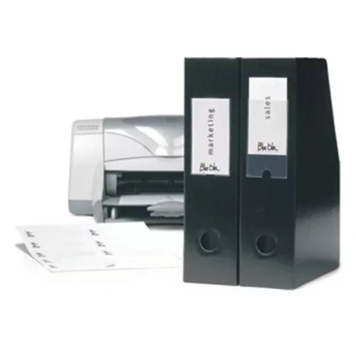 Címketartó tok DJOIS öntapadós gerincjelölő betétlappal 75x150 mm 3 darabos