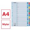 Regiszter ESSELTE Mylar A/4 laminált karton Jan-Dec