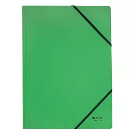 Gumis mappa LEITZ Recycle karton A/4 zöld