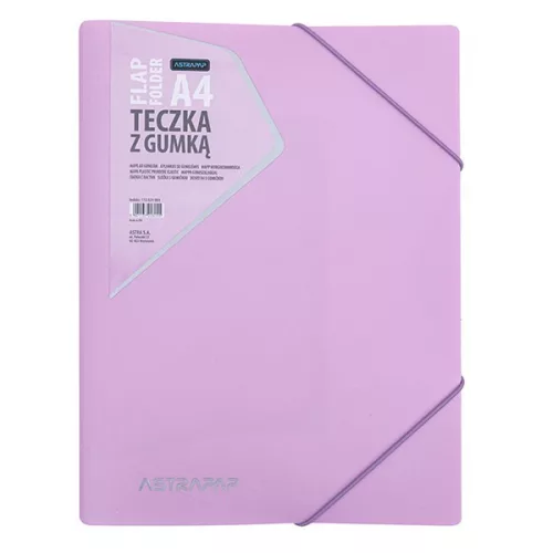 Gumis mappa ASTRA PP pasztelline A/4 vegyes színekben