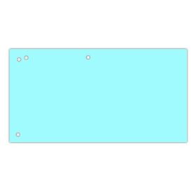 Elválasztócsík DONAU 105x235 mm karton kék 100 darabos