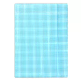 Gumis mappa DONAU A/4 karton kockás kék