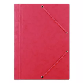 Gumis mappa DONAU A/4 prespán piros