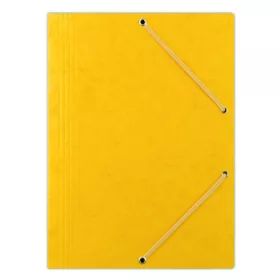 Gumis mappa DONAU A/4 prespán sárga