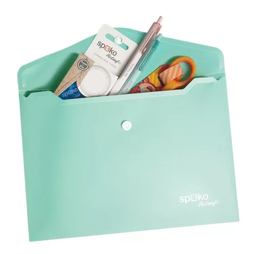 Irattasak SPOKO ReLeaf PP A/5 patentos SoftTouch menta zöld