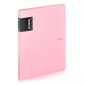 Gyűrűskönyv PASTELINI A/4 4 gyűrű PP 20 mm pink