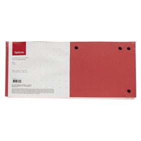 Elválasztócsík OPTIMA 105x240mm piros 100 darabos