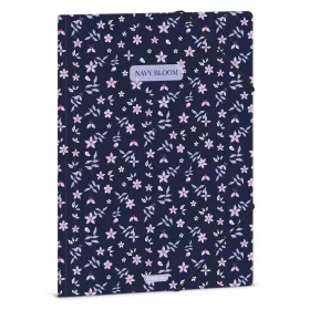 Gumis mappa ARS UNA A/4 Navy Bloom