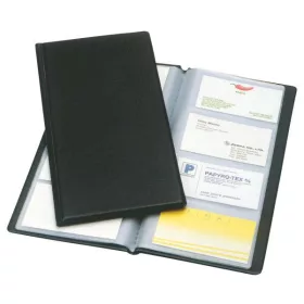   Névjegytartó ESSELTE Standard pvc borítású karton 128 darabos fekete