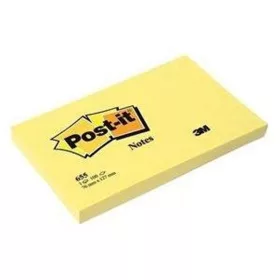   Öntapadós jegyzettömb 3M Post-it 655 76x127mm sárga 6x100 lap