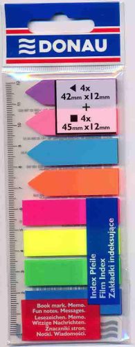 Oldaljelölő DONAU 42x12mm + 45x12mm 2x4 szín