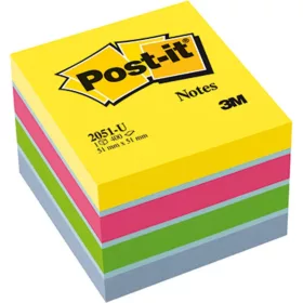   Öntapadós jegyzettömb 3M Post-it LP2051U 51x51mm mini kocka ultra színek 400 lap