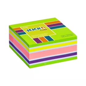   Öntapadós jegyzettömb STICK'N 76x76mm neon zöld mix 400 lap