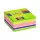 Öntapadós jegyzettömb STICK'N 76x76mm neon zöld mix 400 lap