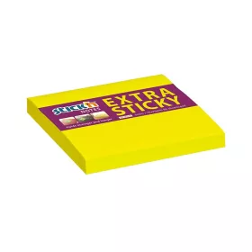   Öntapadós jegyzettömb STICK'N extra erős 76x76mm neon sárga 90 lap