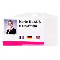 Azonosítókártya tartók, névjegykitűzők, nyakpántok