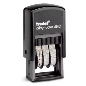   Bélyegző dátum TRODAT 4810 MA fordított számmal megjelenített fekete ház fekete párna
